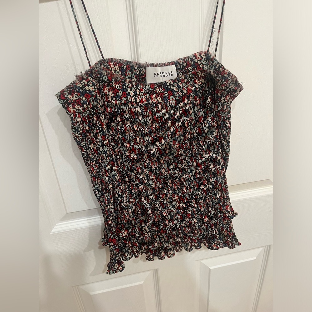 Derek Lam 10 Crosby Floral Designer Tank